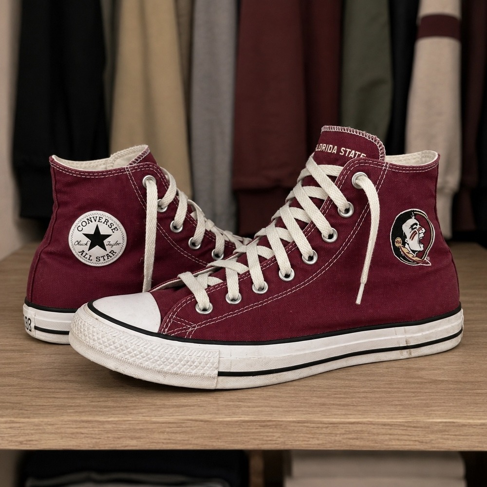 Converse Chuck Taylor All Star Florida State FSU High Top Womens 10.5 Mens 8.5